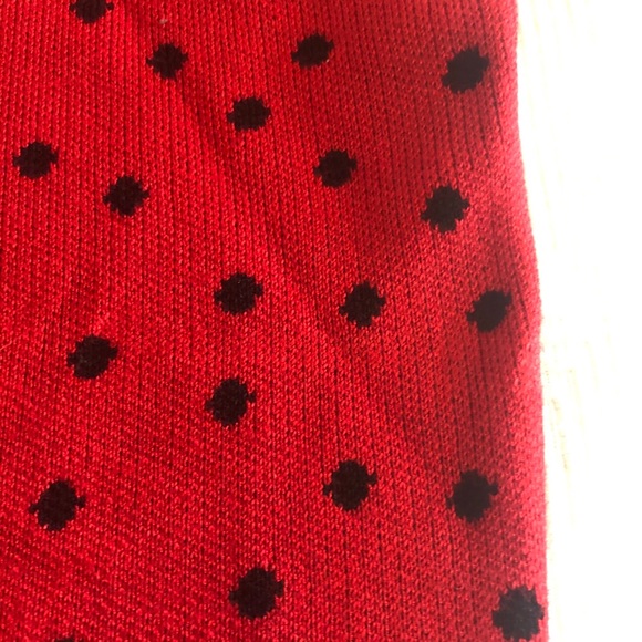 Willow & Page Red Sweater with Black Polka Dots - Picture 7 of 8